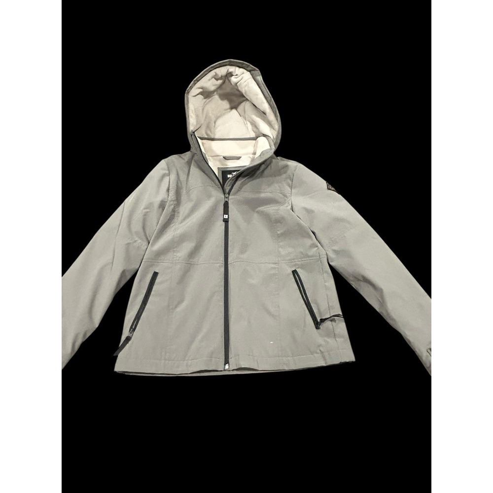 Hollister California All Weather Jacket Women's Medium Grey Hooded Winter Coat - Picture 2 of 16